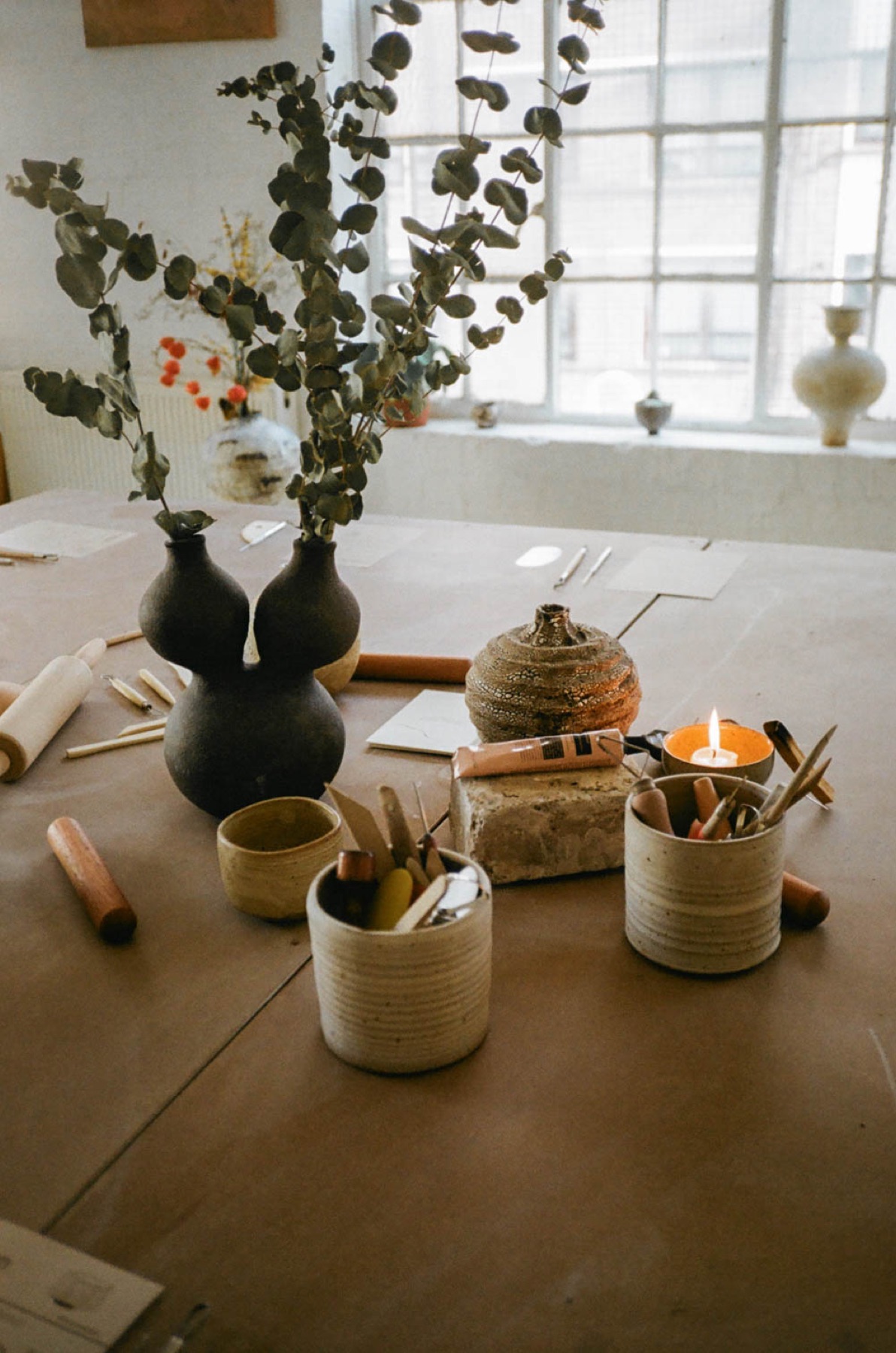 Tools on the worktable